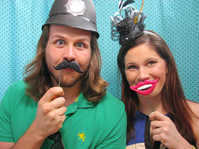 photo booth props on a stick