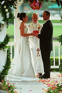 Professional 'down the aisle' photograph